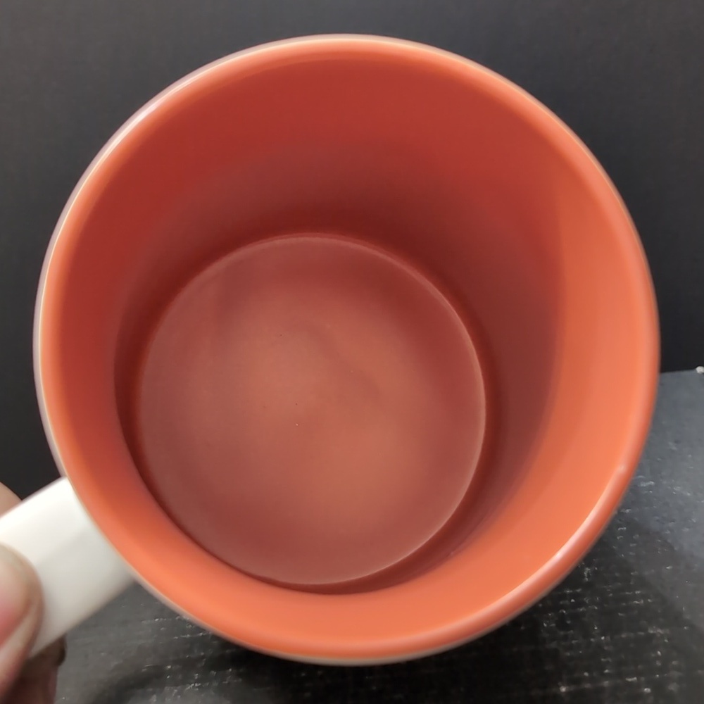 Starbucks 2010 Breakfast Blend White/Orange Coffee Mug 15.5oz - Picture 6 of 9